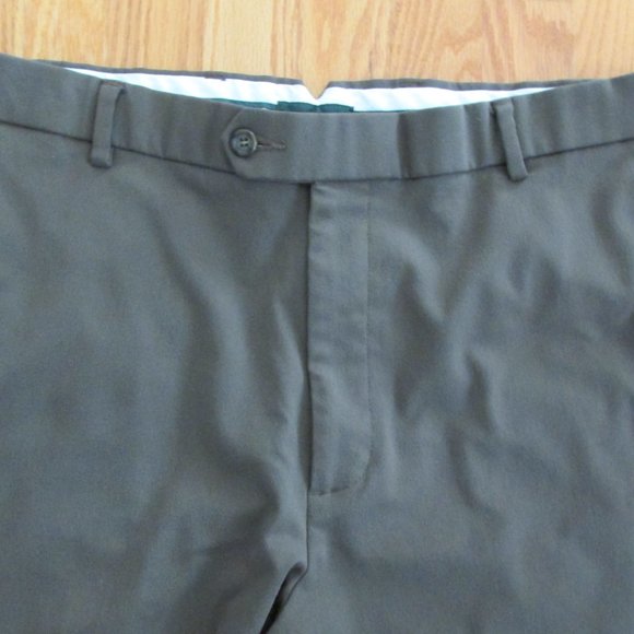 DOCKERS PREMIUM MEN'S SIZE 36 X 30 TROUSER OLIVE GREEN RELAXED FIT PANTS SLACKS - Picture 3 of 16